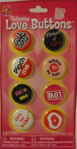 Valentine Love Buttons - 8 Buttons to Share