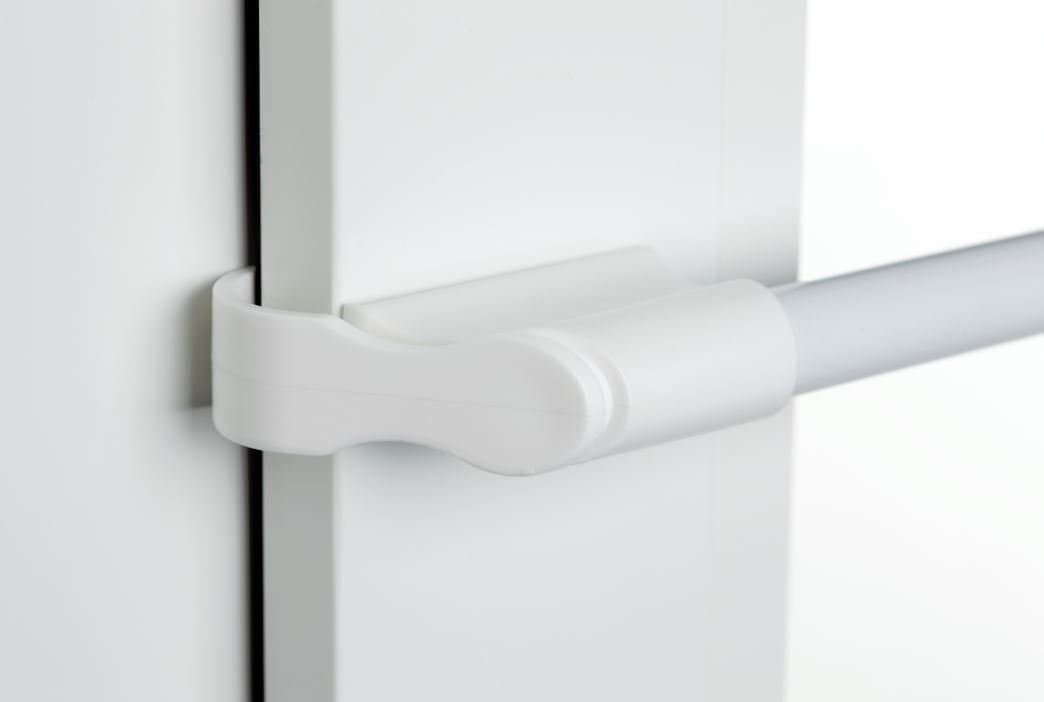 Ventanara® Clamping Rod/Extendible//Assembly/for Windows Curtain Rod White, 50-75 cm