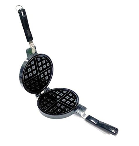 Kitchen New Round Waffle Pan Maker Cast Home Cooking