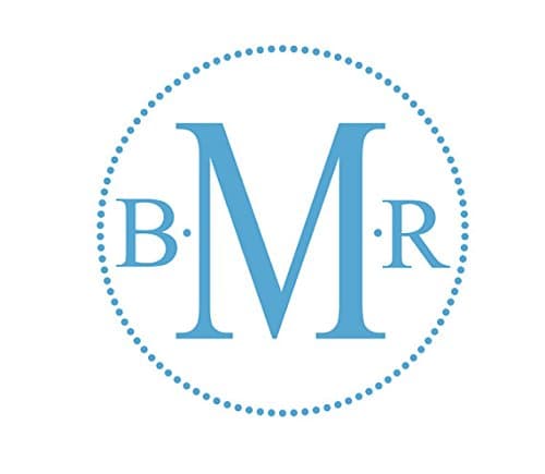 Large Custom Personalized Polka Dot Border Circle Initial Monogram Vinyl Wall Decal Teen Boy Girl Baby Nursery Cute Design