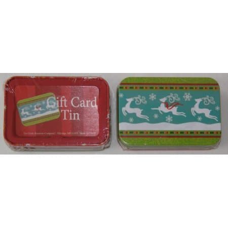 "Prancing Reindeer" Gift Box Tin by Lindy Bowman