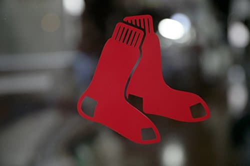 2 Pack - Boston Baseball"B" Custom Socks Design Decal Vinyl for Auto Decal or Laptops, Yeti, Gear. Comes in different colors. Select from the option menu.