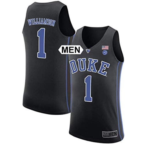 NBFans 2018 Williamson no. 1 Stitched Duke Blue Devils Mens College Basketball Jersey (Black, Mens L)