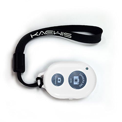 KAEWIS Wireless Camera Shutter Remote Control for Smartphones -Bluetooth Shutter for Selfie camera for iPhone, Smartphones (White)