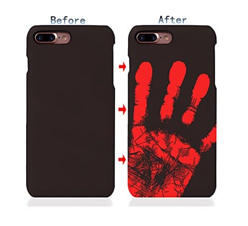MAGIC CC iPhone 7 Plus Case,Color Changing Thermal Sensor Fluorescent Heat Induction Cell Phone Back Cover Case for iPhone 7 Plus 5.5 Inch (Dark Brow for iPhone 7Plus)