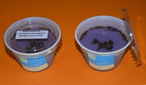 (2 pk) Shower &amp; Bath Jelly Soaps by FPFT | Shower Jelly | Bath Jelly | Jelly Soap | Handcrafted Jelly Soap | 4 oz. each (Lavendar Cedarwood)