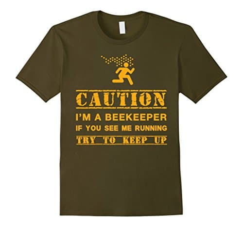 Men's Beekeeper gift shirt  Large Olive