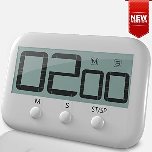 New 2017 Upgraded Model Cooking Timer - the Best Premium Digital Kitchen Timer, Sturdy &amp; Highest Quality - Get Today 100% Warranty - Countdown Magnetic Versatile Timer, Perfect Gift - Limited Edition