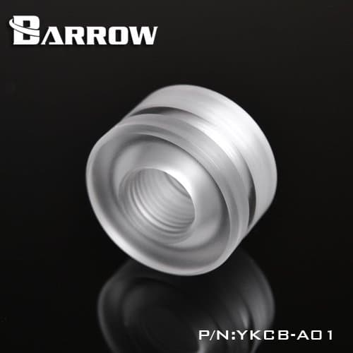 Barrow Bulkhead Pass Through Fitting FillPort G1/4 Thread For Water Cooling Acyl White