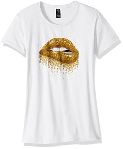 Gold Glitter Lips T-Shirt