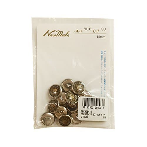Epo button 15 mm gold