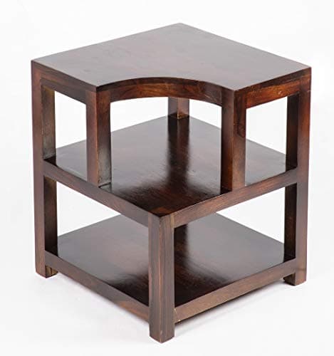 Ikiriya Solid Wood End Table/Side Table (Walnut, STW0091a)