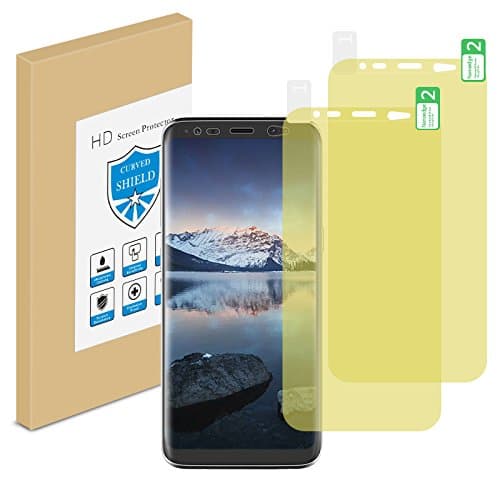 Galaxy S8 Screen Protector,2-Pack [Case Friendly] FiYi Full Coverage Screen Protector Film (Not Glass) for Samsung Galaxy S8,HD Clear