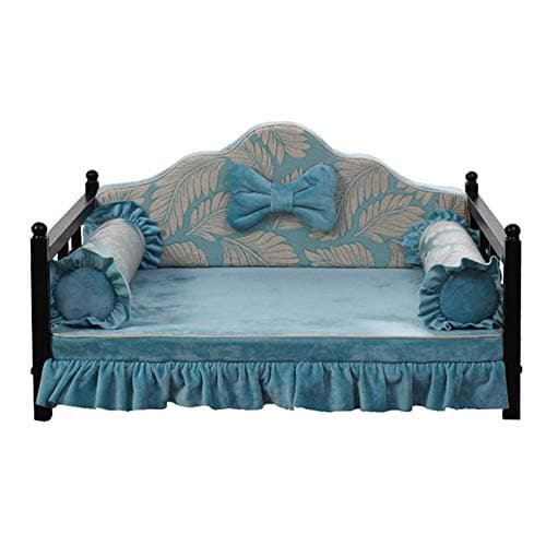 SPTHY Pet Iron Bed Princess Bed, Removable and Safe Environmentally Friendly Easy To Clean and Durable Dog Bed for Golden Retriever and Large Dog