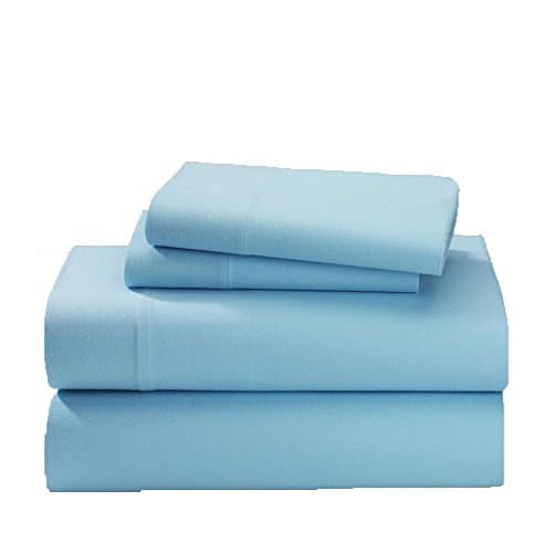 Thread Spin Hotel Collection 600 Thread Count Egyptian Cotton Sateen King 4 Piece Sheet Set Light Blue