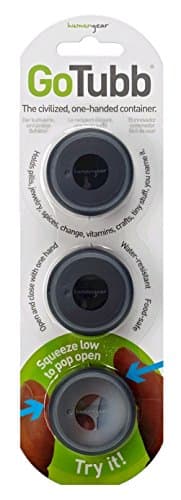 3 Pack Go Tubb One-Handed Container – Medium – Black