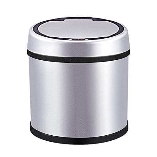 Automatic Trash Can Garbage Bin Dustbins Waste Bin with Stainless Steel, Touchless Motion Sense Function,Easy to Clean for Kitchen,Bedroom,Bathroom,Office,Home,6L