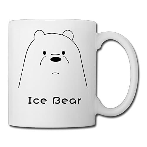 We Bare Bears Ice Bear Novelty Cool Ceramic Coffee Cups Mugs Funny