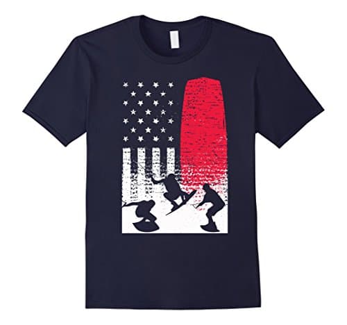 Men's American_wakeboarding Tshirt Medium Navy