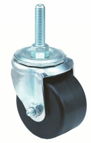 E.R. Wagner Stem Caster, Swivel, Polyolefin Wheel, Plain Bearing, 350 lbs Capacity, 3" Wheel Dia, 1-3/4" Wheel Width, 3-7/8" Mount Height, 1/2"-13 Stem Dia, 2-1/2" Stem Height