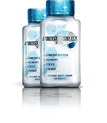 Brain-Boost FOCUS X BRAIN Natural Brain Function Support Supplement Memory, Concentration, Focus &amp; Energy (240)
