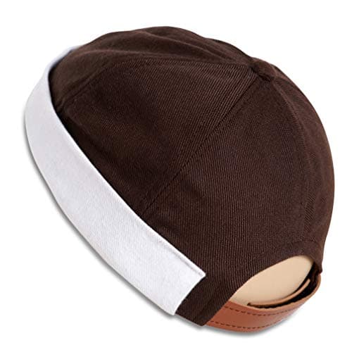 SnugZero - Brimless Adjustable Docker Hat Beanie | Retro Cotton No Visor Cap