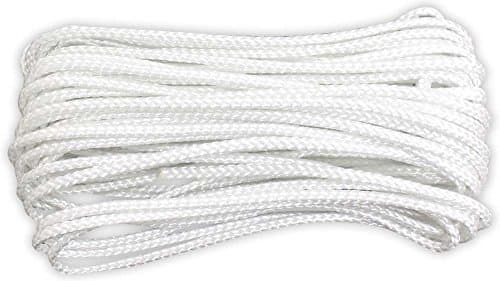 POLYPRO 3/16" X 50' Diamond Braided Nylon, Multi-purpose Rope With 90 Pound Working Load Capacity: TA87316-050