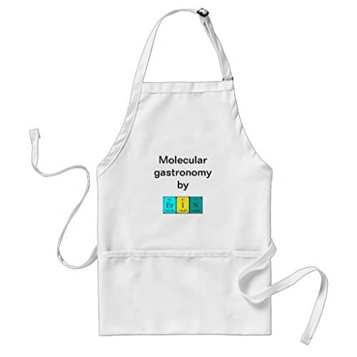 Kitchen Apron for Women Erin Periodic Table Name Pattern Aprons for Girls Adjustable Neck Waist Ties Cooking Apron for Men