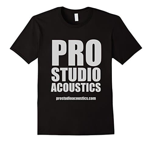 Mens Pro Studio Acoustics Bold Designs Tee Large Black