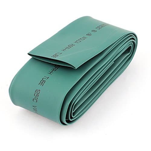 sourcing map 9.8Ft Length 35mm Dia 2:1 Polyolefin Heat Shrink Tubing Sleeving Green