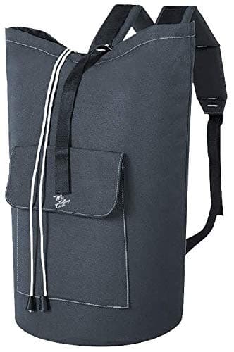 My College Crate Large Laundry Bag with Strap Laundry Backpack Hanging Laundry Hamper Adjustable Shoulder Straps Camping Bag Waterproof Durable Travel College Apartment Dorm Sports Beach