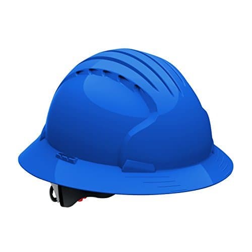 Evolution Deluxe 6161 280-EV6161-50 Full Brim Hard Hat with HDPE Shell, 6-Point Polyester Suspension and Wheel Ratchet Adjustment by Evolution Deluxe 6161