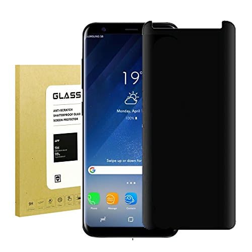 For Samsung Galaxy S8 Plus / S8+ Screen Protector Privacy Anti-Spy ,Onexix [Case-Friendly] Privacy Anti-Peep Tempered Glass Screen Protector Shield For Samsung Galaxy S8Plus (Anti Privacy)(Black)