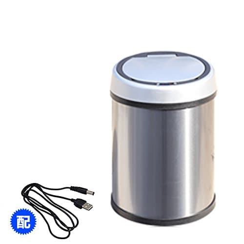 Trash can,Charging Smart Sensor dustbin Waste bins for bathrooms Bedroom Office-B