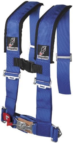 RZR CAN AM UTV SXS OFFOAD DragonFire Blue 4 point Seat Belt Harness Harnesses #14-0030 by Dragonfire Racing