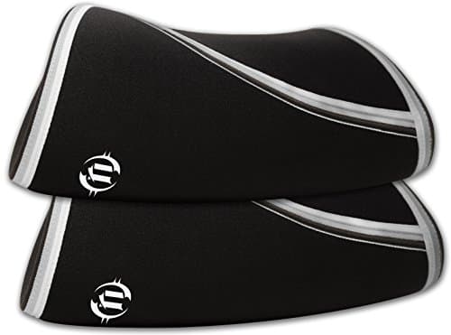 Premium Elbow Sleeves (Pair) 5mm Neoprene - Compression &amp; Support for Weightlifting, Powerlifting, Cross Training, Tennis, Basketball... For Both Men &amp; Women - 1 Year Warranty (X-Large)