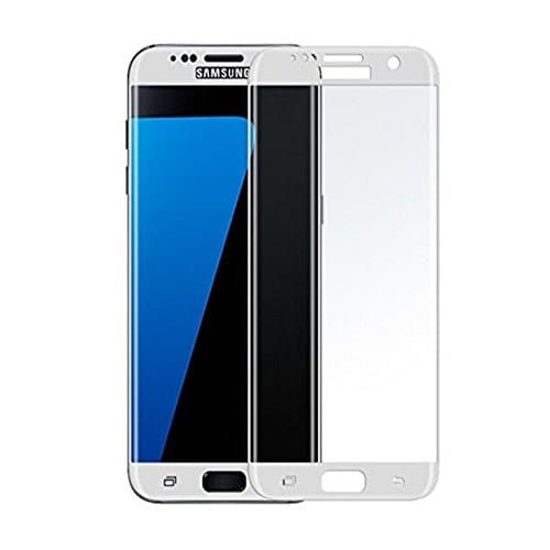 Suriora For Galaxy S7 Edge Glass, 3D Screen Protector 0.2mm 3D Tempered Glass Screen Round Edge Protector 9H Hardness(White)