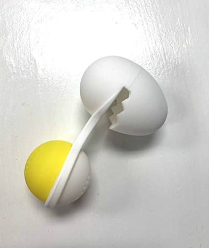 Cracked egg Shape Tea Infuser Loose Leaf Strainer Herbal &amp; Fruit Tea Filter Diffuser Food Grade Silicone in White &amp; Yellow