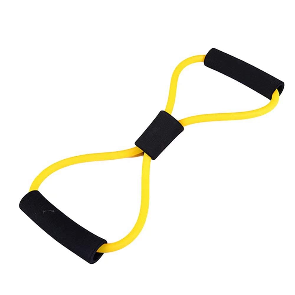 8-shaped Pull Rope Exercise Band Tube Arms Pull Up Strength Training Workout Body Building Fitness Equipment Tool for Home Workout, Yoga, Pilates