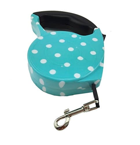 REELOK Automatic Retractable Blue 16.5 feet (5 M) Polyester Pet Dog Puppy Cat Leash Traction Rope Walking Leash for small/medium dogs