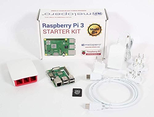Raspberry Pi 3 Model B+ Official Starter Kit WHITE with 16GB microSD (with Raspbian)