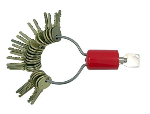 Key Kop II Locking Key Ring with 2 Inch Shackle and Glow in the Dark Colored Boot