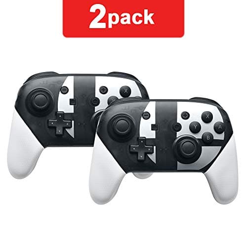 Switch pro Controller,Wireless Controller Compatible for Nintendo Switch (Black & White 2 Pack)