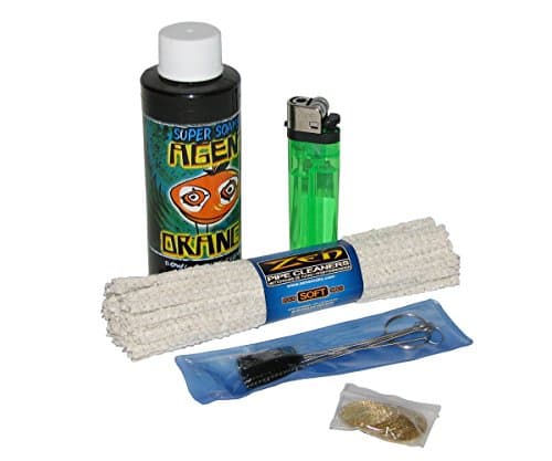 Pipe Cleaning Kit Agent Orange Soft Pipe Cleaners Set 4" Brushes 20 Screens