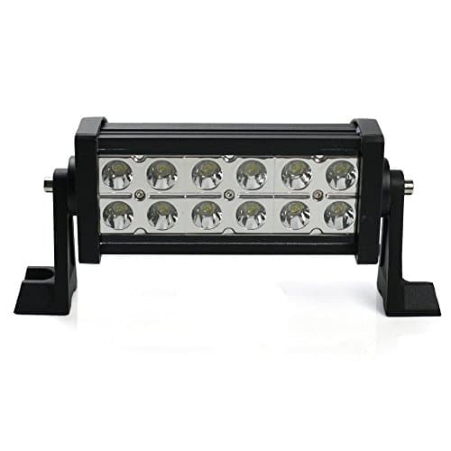 7.5" 36W Auto Spot Work Light Bar 6000K for ATV 4x4 Jeep Polaris Offroad Tractor MarineTruck Raptor Backyard Garden