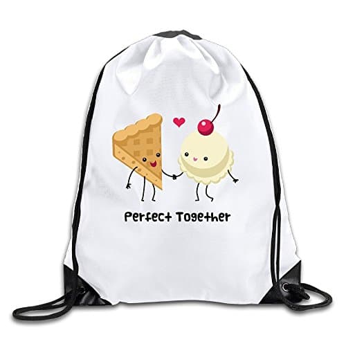 Perfect Together Lightweight Drawstring Bag Backpack White Size One Size