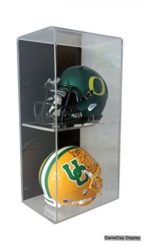 GameDay Display Vertical Wall Mount Double Mini Helmet Display