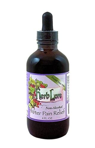 Herb LoreAfter Birthing Ease Tincture 4 fl oz - Alcohol Free - Postpartum Drops to Ease Afterbirth Contractions with Black Haw, Cramp Bark, Motherwort & Blue Cohosh
