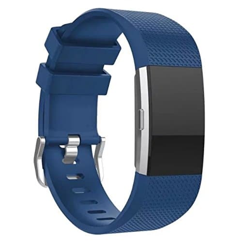 Fitbit Charge 2 Bands, DR Classic Edition Adjustable Comfortable Replacement Wristbands for Fitbit Charge 2 Heart Rate [No Tracker] (Royal Blue, Large)