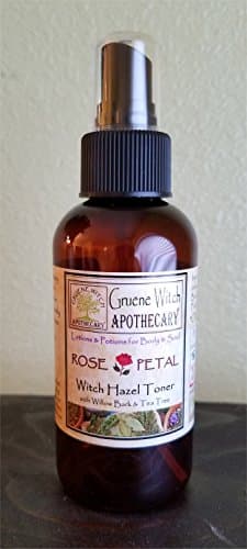 Witch Hazel Toner w/ Willow Bark &amp; Tea Tree - Rose Petal